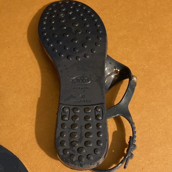 Tod’s jelly plastic sandals- blue size 40 - Picture 4 of 6